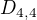 $D_{4,4}$