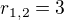 $r_{1,2}=3$
