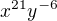 kopírovat do textarea $x^{21}y^{-6}$