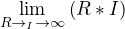 $\lim_{R \to \0_I \to \infty} \(R*I\)$