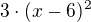 kopírovat do textarea $3 \cdot (x-6)^{2}$