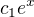 ${c}_1e^{x}$