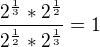 kopírovat do textarea $\frac{2^{\frac{1}{3}}*2^{\frac{1}{2}}}{2^{\frac{1}{2}}*2^{\frac{1}{3}}} = 1$