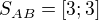 $S_{AB}=[3;3]$