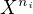 $X^{n_i}$