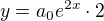$y=a_{0}e^{2x}\cdot 2$