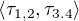 $\langle \tau_{1,2}, \tau_{3.4} \rangle$