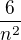 $\frac6{n^2}$