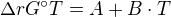 kopírovat do textarea $\Delta rG^\circ T=A+B\cdot T$