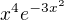 $x^4e^{-3x^2}$