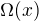 $\Omega(x)$
