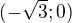 $(-\sqrt{3};0)$
