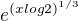 $e^{(xlog2)^{1/3}}$