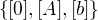 $\{[0], [A], [b] \} $