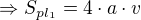 $\Rightarrow S_{pl_1}=4\cdot a\cdot v$