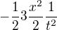 $-\frac123\frac{x^2}{2}\frac{1}{t^2}$