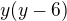 $y(y-6)$