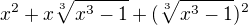 $x^{2}+x\sqrt[3]{x^3-1}+(\sqrt[3]{x^3-1})^{2}$