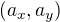 $(a_x,a_y)$