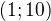 $(1;10)$
