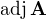 $\text{adj}\,\mathbf A$
