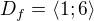 $D_{f} =\langle1;6\rangle$