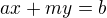 kopírovat do textarea $ax+my=b$