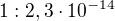 kopírovat do textarea $1 : 2,3\cdot 10^{-14} $