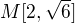 $M[2, \sqrt{6}]$