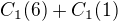 $C_{1}(6) + C_{1}(1)$