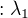 $:\lambda_1$