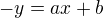 kopírovat do textarea $-y=ax+b$