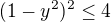kopírovat do textarea $(1-y^2)^2\le 4$