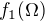 $f_1(\Omega)$