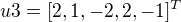 $u3 = [2,1,-2,2,-1]^{T}$