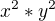 $x^{2}*y^{2}$