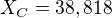 $X_{C}=38,818$