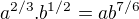 $a^{2/3}.b^{1/2} = ab^{7/6}$