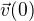 $\vec v(0)$