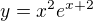 $y=x^2e^{x+2}$