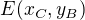 $E(x_C, y_B)$