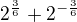 $2^{\frac{3}{6}}+2^{-\frac{3}{6}}$