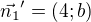 $\vec{n_1}'=(4;b)$