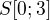 $S[0;3]$