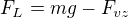 $F_L=mg-F_{vz}$