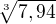 $\sqrt[3]{7,94}$