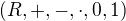 $(R,+,-,\cdot,0,1)$