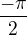 $ \frac{-\pi}{2}$
