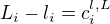 $L_i - l_i = c^{l,L}_i$