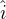 $\hat{i}$